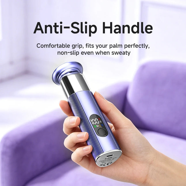 2-in-1 Electric Foot Grinder & Nail Grinder with 60 Sanding Discs Anti-Slip Striped Grip Aluminum Alloy Electric Callus Remover