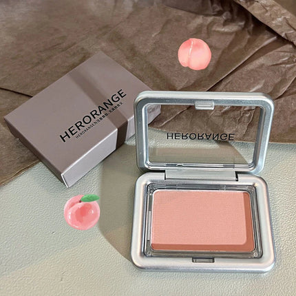 HERORANGE Monochrome Matte Blusher Palette Soft Silky Natural Nude Low Saturation Cheek Rouge Powder Makeup For Women