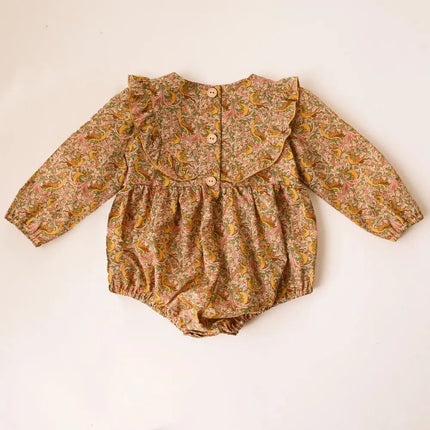 Baby Girl Clothes For 0-2Y Spring Soft Cotton Newborn Baby Girl Long Sleeves Romper Fashion Infant Clothing
