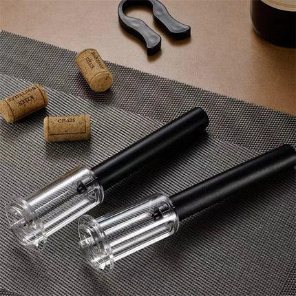 Air Pump Wine Corkscrew Bar Tools Safe Portable Stainless Steel Pin Cork Remover Air Pressure Bottle Opener Kitchen Accessories