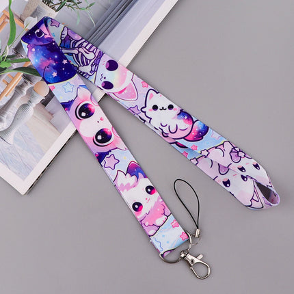 Cute Cartoon Cat Duck Neck Strap Lanyards For Keychain ID Credit Card Pass Animal Hang Rope Cell Phone Charm Accessories