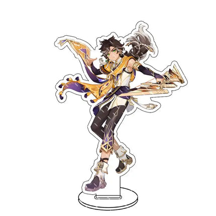 Genshin lmpact Anime Figure Acrylic Stand Lauma Flins Aino Ineffa Model Plate 1pc Desk Decor Standing Sign Game Fans Gifts Key