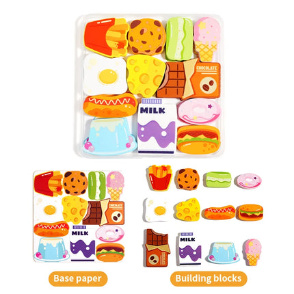 Montessori Toy Wooden jigsaw Puzzle Creative 3D Puzzle for Children's Intelligence Development Ealy Educational Toy For Children