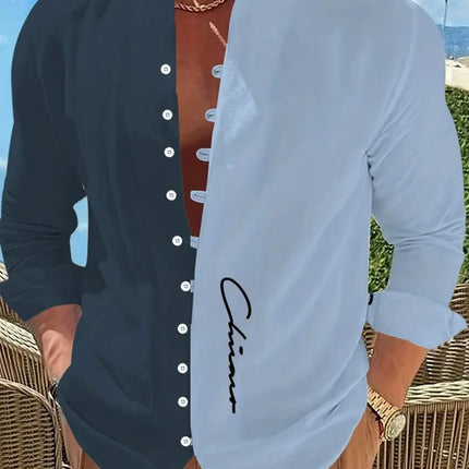 New men's fashionable casual shirts, autumn and spring men's retro cotton and linen shirt tops are dispatched quickly