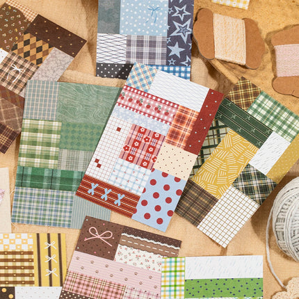 20/30 Sheets Patchwork Style Cut Film Sticker Book Japanese Stationery Stickers Journal Handbook Scrapbooking Aesthetic Sticker