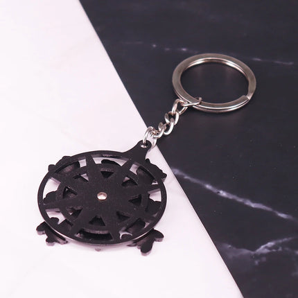 Cute Cartoon Skeleton Spinning Keychain