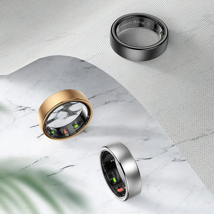 Uhoofit R10 Smart Ring with Charging Case Men Women Health Heart Rate Sleep Monitor IP68 & 5ATM Waterproof Multi-sport Mode
