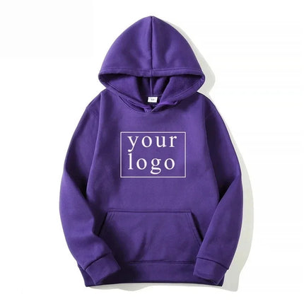 2024 Man Woman Casual Custom Printed Text DIY Hoodie Customized Logo Personalized Hoody Custom Hoodies Text Logo Sweatshirt