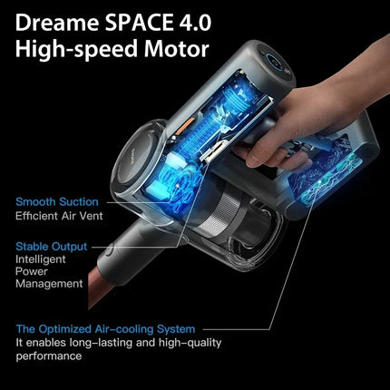 25kPa Dreame V11 Handheld Wireless Vacuum Cleaner OLED Display Portable Cordless All In One Dust Collector Floor Carpet Cleaner