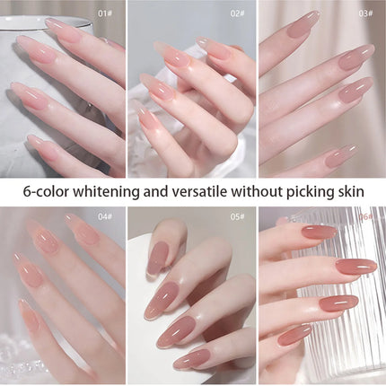 SHAKA 10ml New Popular Ice Pink Nail Gel Polish Set Semi Permanent Nail Art Soaking UV LED Nail Salon DIY Nail Salon Gel 4 sold