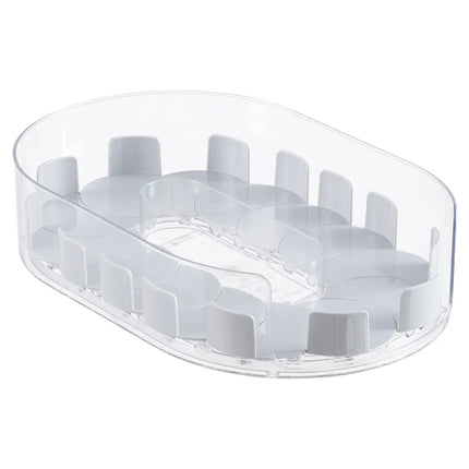 360 Rotating Refrigerator Storage Box Multifunctional Spice Organizer Simple Drink Tray for Kitchen Countertop