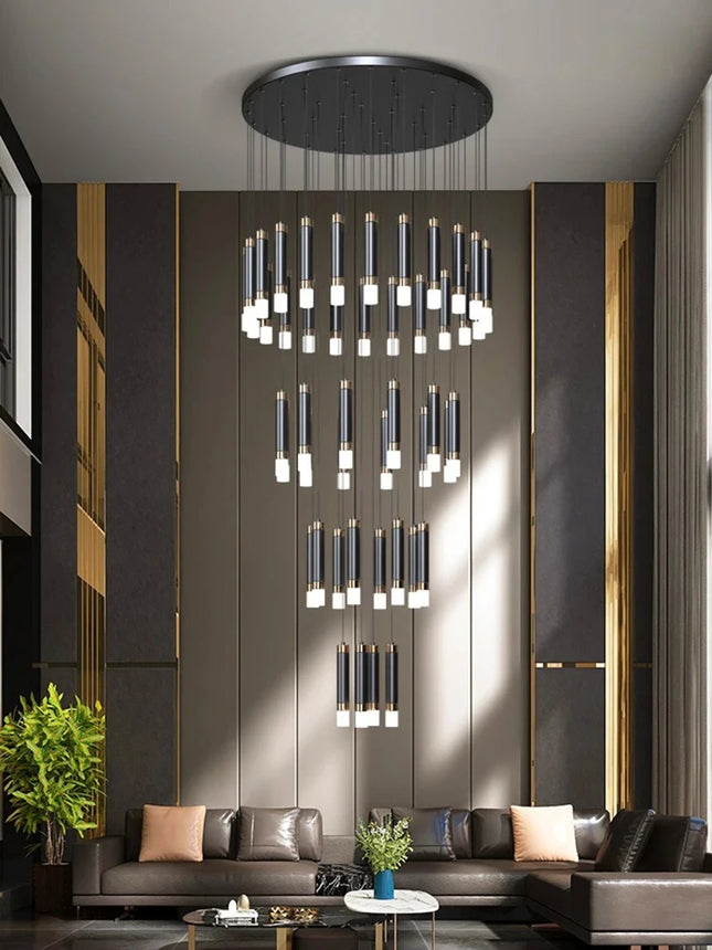 Interior Lighting Nordic Chandelier Home Decoration Living Room Pendant Modern Chandelier Hall Lighting LED Staircase Long Pendant
