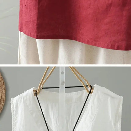 Retro Han Hanma Svel Strap Vest Women's Inner Summer Overhead Base irt  Casual Versatile Slimming Top