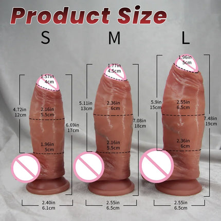 Huge Thick Dildo Big Dick Sex Toy for Women Soft Silicone Anal Big Penis With Super Suction Cup Female Masturbation Sex Products