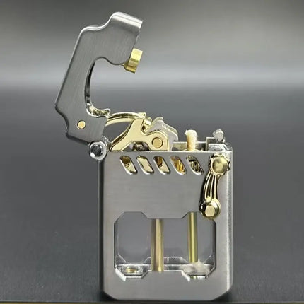 2026 Zorro Fuel Lighter New Creative Metal Windproof Cigarette Lighter Transparent Super Large Capacity High-end Men's Gift