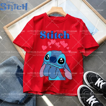 Summer Kawaii Embroidered Children's Clothing Cute Boys and Girls Children's T-shirts Round Neck Summer Children's Short Sleeves