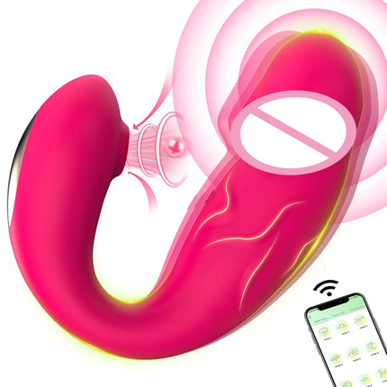 APP Remote Control Sucking Vibrator Female Wearable Masturbation Device Clitoral G-spot Stimulation Adult Toy for Women Games