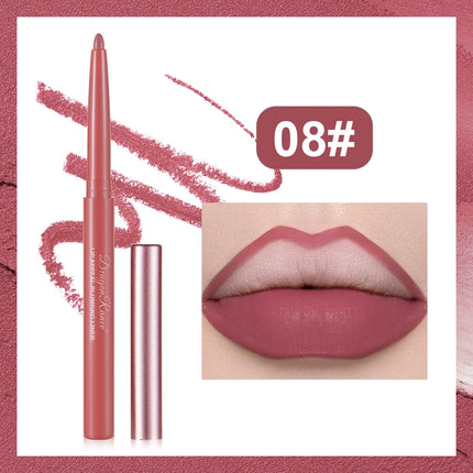 Matte Lip Liner, Three-Dimensional, Delicate and Smooth, a Must-Have for Beginners, Non-Stick, Outlines the Lip Shape, Delicate, Waterproof, Easy to Apply, Versatile for Daily Use