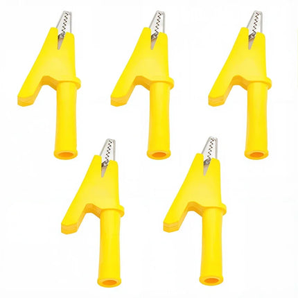 Alligator Crocodile Clip PVC  Insulated Handle Battery Test Clamp  Probe Connector Banana Plug  30A Electric Battery Welding