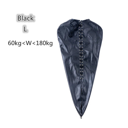 BDSM Bind Leg/Arm Binder,Behind Back Bondage Armbinder Leather Straight Jacket Slave Lockable Glove With Shoulder Straps Sex Kit