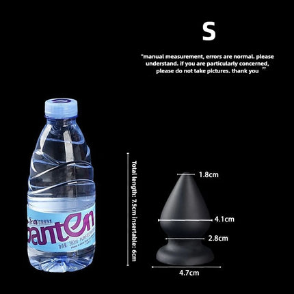 S-XXXL Huge Anal Plug Liquid Silicone Soft Conical Butt Plug Big Anal Dildos for Women Men G-spot /prostate Massage 18+ Sex Toys