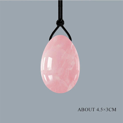 Natural Yoni Egg Set Rose Quartz Jade Eggs Women Kegel Exerciser Feminine Muscles Tightening Hygiene Health Care Massage Stone