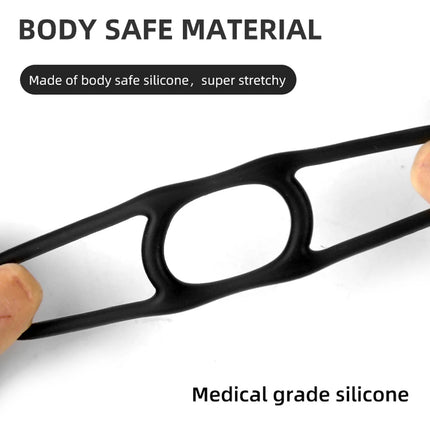 Silicone Penis Ring Ejaculation Delay Cock Rings Dick Erection Cockring Male Chastity Adult Sex Toys For Men Lock Sperm Trainer