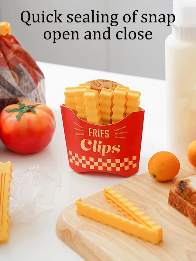 Potato clause sealing clip, refrigerator sticker, magnetic sticker, snack sealing clip, food clip, plastic bag, seasoning sealin