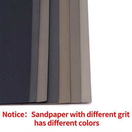 Silicon Carbide Sandpaper 60-20000Grit Waterproof Wet/Dry 230x280mm for Wood Metal Stone Surface High Performance Abrasive Sheet