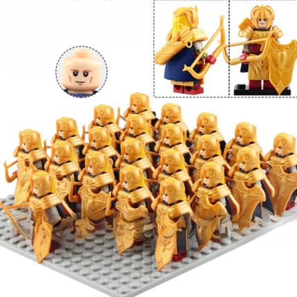 21PCS Medieval Ancient Roman Warrior Series Spartan 300 Warrior Children's Building Block Toys DIY Micro Scene Ornaments