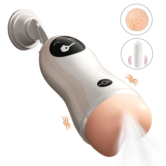 Suction Cup Masturbator For Men Sex Toy Silicone Artificial Vagina Realistic Pussy Pocket Penis Masturbation Cup Adult Games Toy