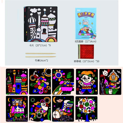 Magic Transfer Painting Kids DIY / Peinture Transfert Magique Enfants