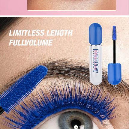 MISS LARA blue mascara, naturally curled, blue eyelashes, comfortable and natural, base mascara, enlarging eyes