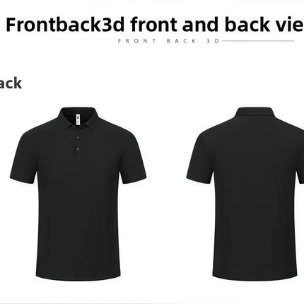 2025 New High End Polo Top for Men Short Sleeve Seamless Glue Pressing Sports Polo Shirt Work Uniform
