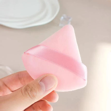 6 Pack Velvet Powder Puffs For Perfect Makeup Finish Soft And Lightweight  Makeup Sponge  powder puffs triangle