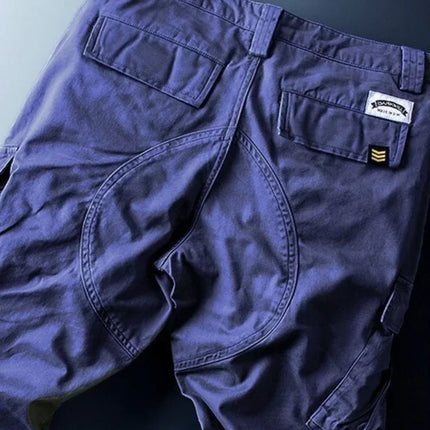 Male Trousers Khaki Loose Stretch Slim Men's Cargo Pants Harajuku Aesthetic Large Size Long With Korean Style Emo New In Big