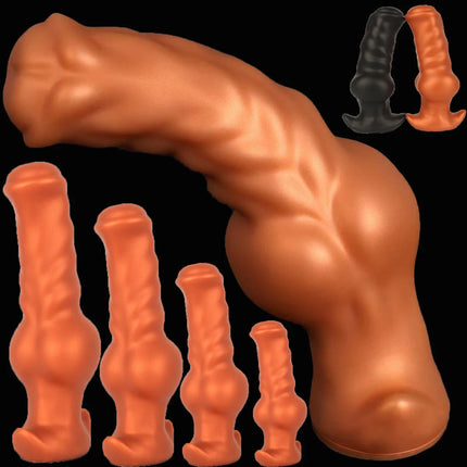 Soft Silicone Dog Dildo Big ButtPlug Stimulation Animal Dildo Fisting Large Anal Sex Toy For Women Men Anal Dilator Masturbation