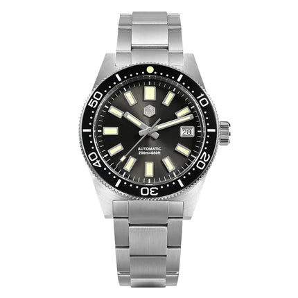 San Martin 62mas Diver Watch 39mm Classic NH35 Men Automatic Mechanical Watches Sapphire Waterproof 200m  SLN C3 Luminous SN0007