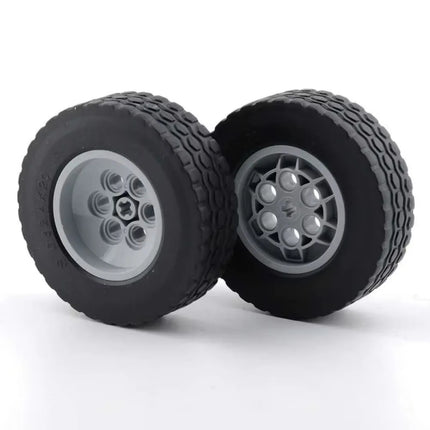 4WD Technical RC Car Chassis Electric Bricks Four-Wheel Kit with IR Remote Control/M Servo Motor/AA Battery Box for legoed MOC