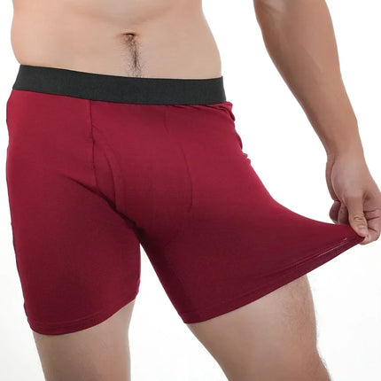 Men's Mid-Long Boxer Shorts Sport Underwear Cotton Underpants Sexy Boxer Shorts Breathable Panties Large Boxers for Men Men's Gifts
