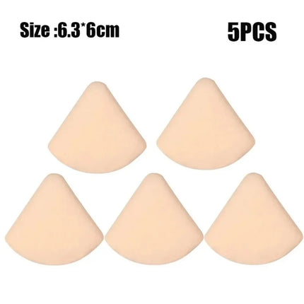 1-10pcs Round Square Triangle Shape Makeup Sponge Puff Dry Wet Dual-use Soft Cotton Candy Air Cushion Foundation Powder Puff
