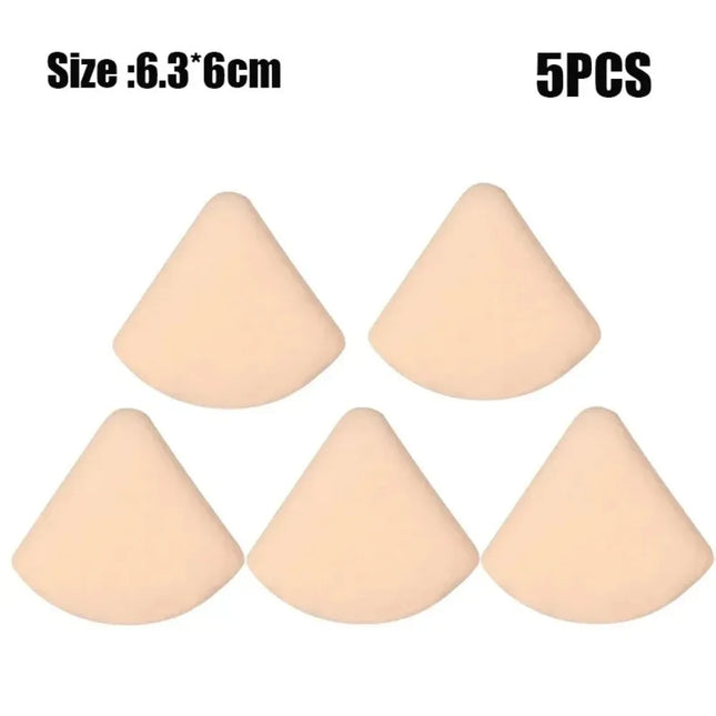 1-10pcs Round Square Triangle Shape Makeup Sponge Puff Dry Wet Dual-use Soft Cotton Candy Air Cushion Foundation Powder Puff