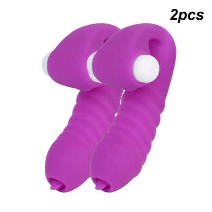Strapon Finger Sleeve Vibrators For Women Clitoris Stimulator Vaginal Licks Anal Plug Female Masturbator Sex Toys Couples Erotic