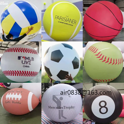 Airtight Giant Beach Ball Inflatable Soccer Ball,Rugby,Baseball,Volleyball,Basketball,Golf For Party Decorations Sports Games