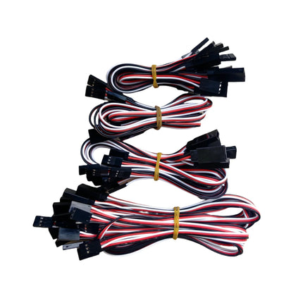 10pcs 100mm 150mm 200mm Servo Extension Cord 300mm 500mm Male to Female 10cm Servo Lead Wire For RC Futaba JR Connector