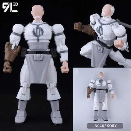 9L3D Invincible T13 Mark RedWhite Suit Dummy13 Anime Action Model Multi-Jointed Figure Superhero Toys Gift For Lover 14cm Height