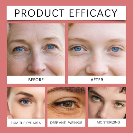 Retinol Eye Cream Firming Eye Bags Lightening Dark Circles Anti Aging Moisturizing Tightening Skin Instant Eye Lifting Treatment