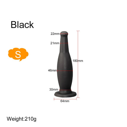 3 Sizes Anal Plug Dildo Anal Dilator Wine Bottle Soft Silicone Butt Plug Stimulate Anus Vagina Massage Adult Sex Toy Masturbator