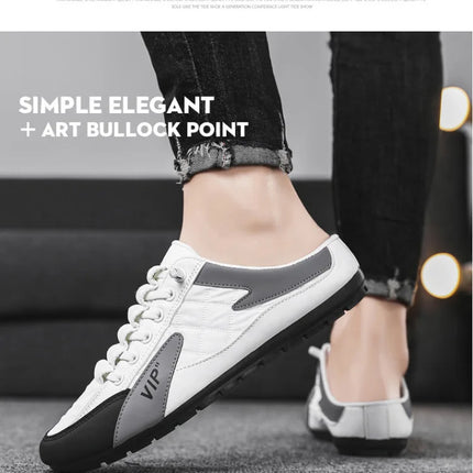 2025 Summer Slippers for Men Trendy Men's Flat Bottom Casual Shoes Soft Sole Support Shoes Men's Sneakers Zapatos De Hombre
