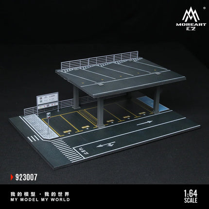 TimeMicro+MoreArt 1:64 Steel Frame Platform Stereoscopic Parking Space Scene Model